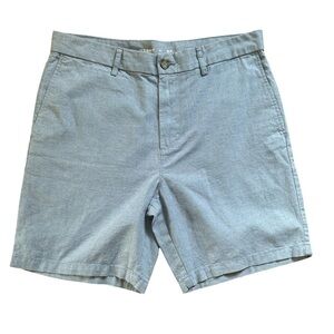 Old Navy Men’s Linen-Blend Shorts Size 34 Slim Fit Light Blue – Pre-Loved